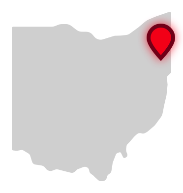 Mahoning County Career and Technical Center location on Ohio map